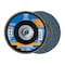Pferd 5" x 5/8-11 Thd. POLIFAN Flap Disc - Z PSF EXTRA STEELOX, Zirconia, 80 Grit, Flat 60496 - alternate 1